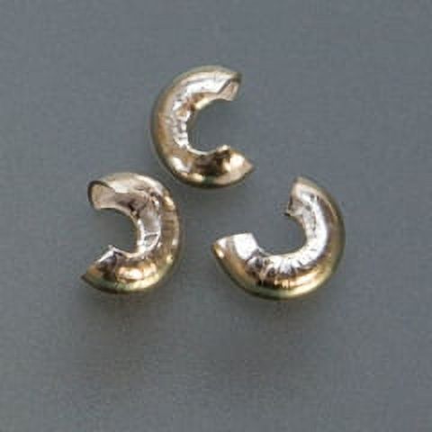 Platinum Silver Plated Brass Crimp Tubes – 100pcs, 3x2mm, 1.4mm Inside Diameter, Smooth Finish