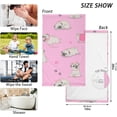 thumbnail image 3 of SKYSONIC Happpy Pugs Patterned Hand Towels 2 PCS, Cotton Bath Towel for Drying Face Hands Body ,Absorbent Lightweight Towels for Bathroom Ktichen Travel Gym, 16"x28", 3 of 7
