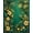 Green, Pattern 2, variant on Flatwoven High Traffic Area Rug, Rainforest Symphony Abstract Nature Inspired Creation, Non Slip, Stain Resistant, Washable Area Rugs for Living Room, Bedroom(Green, 4X6)