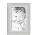 thumbnail image 2 of ArtToFrames 6" x 9" Metro Ice Silver Black Picture Frame, 6x9 inch Silver Wood Poster Frame (WOM-5247),  Pack, 2 of 7