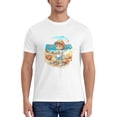 thumbnail image 5 of Graphic Tees Beach Summer Gildan Men's Short Sleeve T-Shirt 180g, 5 of 8