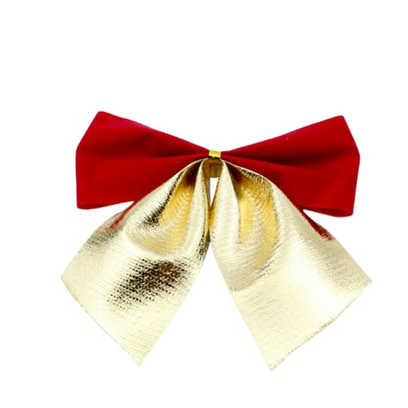 JoyMoreHome 12 Pcs Christmas Tree Red and Gold Ribbon Bows Decoration, Mini Bows for Xmas Tree Hanging Decoration, Home Christmas Party Bows Decorative Supplies