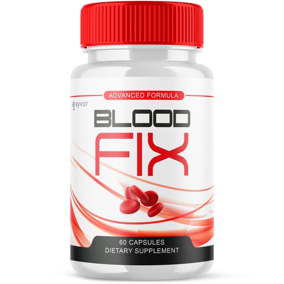 Blood Fix Blood Balance Support Pills Advanced Formula Vitamin Supplement 60 Capsules