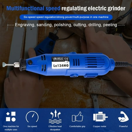 

Tool Set Accessory Kit 80 PC Grinding Sanding Polishing w/ Case Cool-running ball bearing construction for smooth and quiet operation