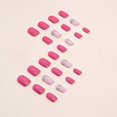 thumbnail image 3 of Uñas postizas de gel acrílico transparente, cuadradas y cortas, 24 unidades, 12 tamaños, para primavera y verano, para mujeres y niñas., 3 of 4