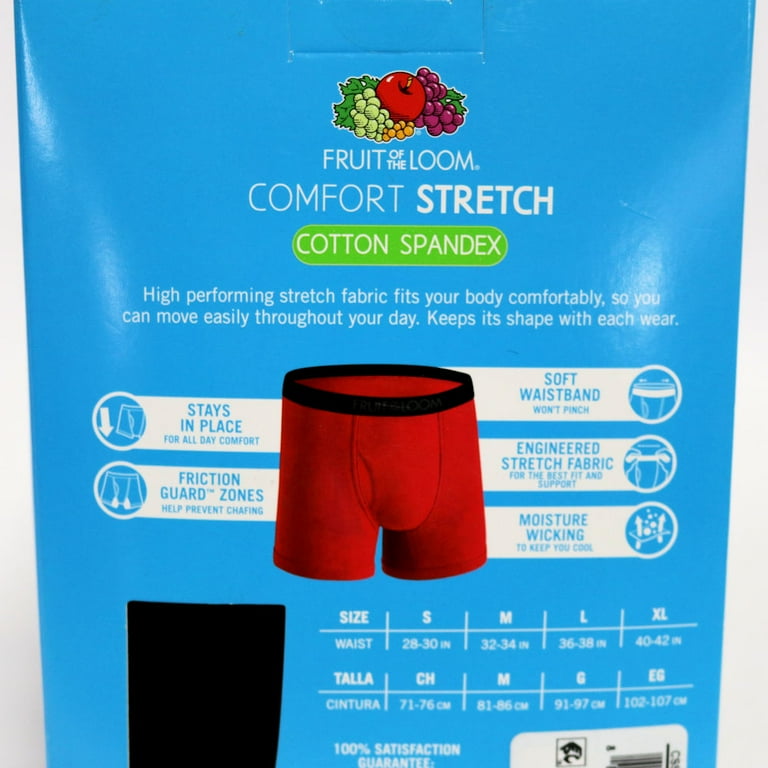 Fruit of the Loom Men s Comfort Stretch Cotton Spandex Boxer