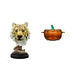 thumbnail image 1 of Escultura de mesa,Escultura de cabeza de tigre Estatua moderna de sobremesa,Plato de dulces,Plato de dulces de vidrio con tapa Tarro de dulces decorativo,Para el buffet de dulces,la mesa de, 1 of 8