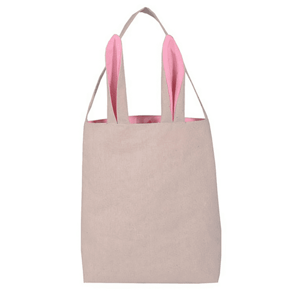 Aspire 12 Pack Burlap Easter Bunny Bags with Ears, Jute Tote Treat Bags for Eggs & Gift Hunting, Easter Decorations