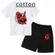thumbnail image 2 of Conjunto de camiseta y pantalones cortos para niño y niña, de Marvel Avengers, Spider Man, Iron Man, divertido conjunto de 2 piezas de manga corta de verano para bebé y niño, 2 of 5