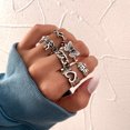thumbnail image 1 of 5 Pieces Punk Gothic Ring Set for Women Vintage Retro,Style 3, 1 of 6