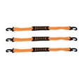 thumbnail image 4 of Snowboard Boot Carrier Strap, Two Buckles Nylon 3 Pcs Durable Roller Skate Leash Lightweight Portable  For Outdoor Orange, 4 of 8