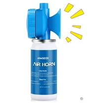 AIMSEIZE Air Horn Bear Protection 120dB Heard up to 0.5 mile Away,Bear Horn for Hiking Camping Biking and Outdoor Protection Blue (1 Bottle)