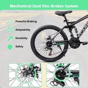 Ecarpat Mountain Bike 26 inch with Gear Shifter for Men Women, MTB Commuter Bicycles, 21-Speed