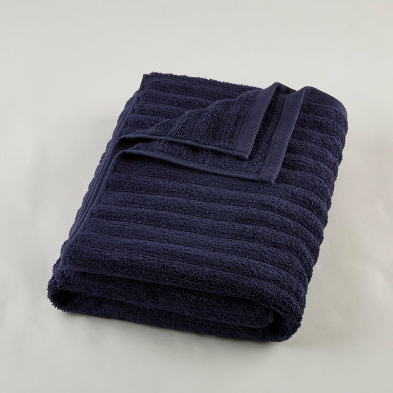 Mainstays 4-Pack 16”x26” Woven Kitchen Towel Set, Navy Blue 