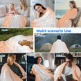 thumbnail image 5 of LightSalmon Ombre Cooling Blanket, Lightweight Breathable Summer Throw Blanket with Double Sided Cold Effect, Modern Gradient Abstract Art Picnic Beach Blankets Bed Sheet for Hot Sleepers 30"x40", 5 of 8