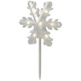 thumbnail image 6 of Northlight Lighted Snowflake Outdoor Christmas Pathway Markers - 14.25" - Set of 5, 6 of 6