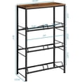 thumbnail image 4 of 3-Tier Heavy Duty Water Jug Rack – 5-Gallon Water Bottle Storage Shelf, Brown, 4 of 5