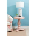 thumbnail image 2 of Stanton Round Pedestal Accent Side Table, Pink, 2 of 13