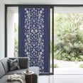 thumbnail image 3 of Japanese Window Privacy Film, Navy Blue Country Flowers Leaves Aesthetic Static Cling UV Sun Blocking Heat Control Window Tint Day and Night, Non-Adhesive One Way Windows Privacy Cover 35.4''x78.7'', 3 of 7