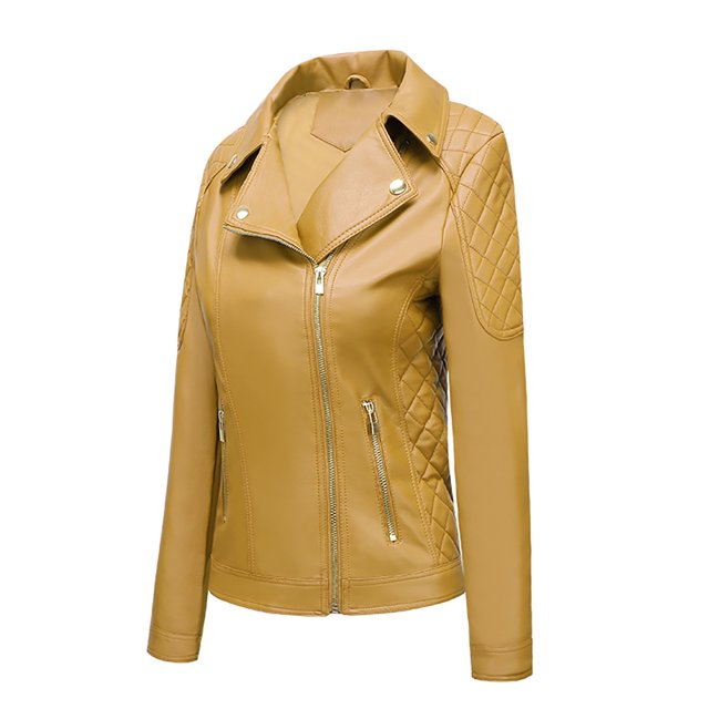 Puntoco, cárdigan de cuero con cremallera sólida a la moda para mujer, con bolsillo, abrigo corto, chaqueta, liquidación Puntoco Puntoco-355