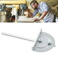 thumbnail image 4 of 2x Transportador de material acero Inoxidable ángulo Regla Buscador 90mm Métrico Durable Metal Ajustable General Herramienta de Medición DYNWAVEMX de inglete, 4 of 8