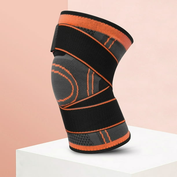 Soporte De Rodillera 1 rodillera deportiva de nailon antideslizante con vendaje para deportes al aire libre (XL naranja) Sywqhk Para Estrenar