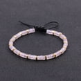 thumbnail image 1 of Nvzi Pulseras de cuentas para hombres: pulsera de cuentas ajustable con cuentas de cristal curativo de 4 mm, color rosa, 1 of 3