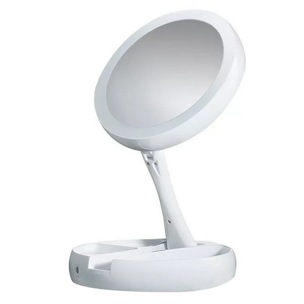 Espejo de Maquillaje LED Plegable NikouMX con Luz