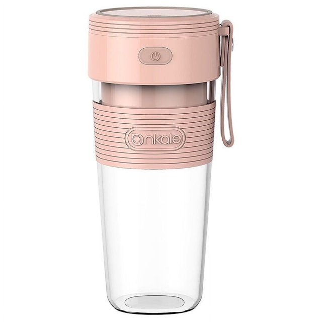 Licuadora portátil TUNC de tamaño personal para batidos jugos y batidos recargables por USB rosa