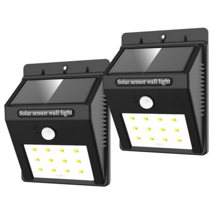 2 Pack Waterproof 8 12 20 33 38 Led Solar Powered Pir Motion Sensor 2 Pack Waterproof 8 12 20 33 38 Led Solar Powered Pir Motion Sensor Wall Light Outdoor Security Lights Garden Yard Porch Lamp Com