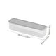 thumbnail image 3 of Caja rectangular para guardar fideos | Recipiente hermético de plástico para conservar alimentos, ideal para huevos y pasta | Transparente, azul claro, verde y gris | Organizador de cocina para la, 3 of 6