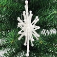 thumbnail image 2 of LONGRV 4Pcs 3D Glitter Snowflake Christmas Ornaments, Pack of 4, 2 of 7