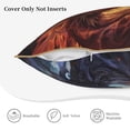 thumbnail image 5 of Haiem Red And White Beast Print Velvet Soft Solid Decorative Square Throw Pillow Covers Set with Elegant Piping Christmas Cushion Case for Sofa Bedroom Car-18"x18", 5 of 8