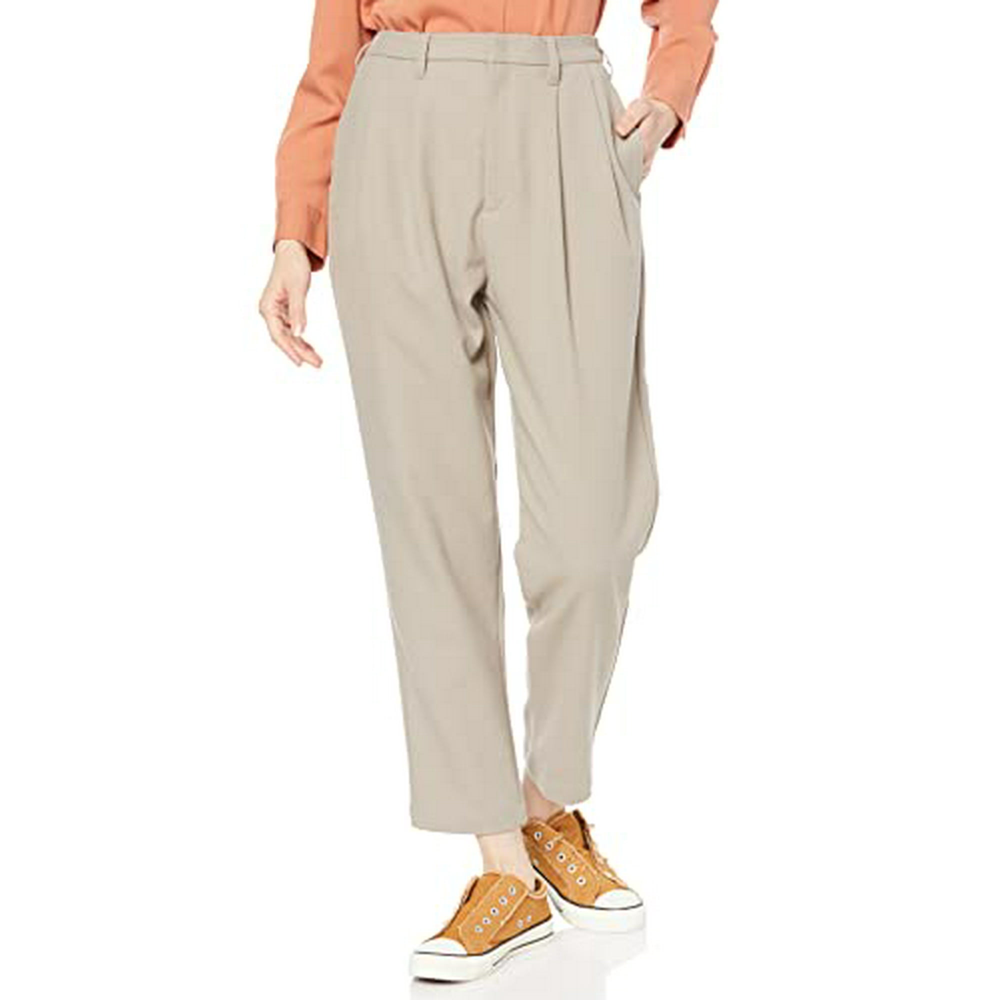 DAMAGE HEM TAPERED PANTS-