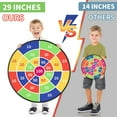 thumbnail image 3 of WYZCTTD 29" Large Dart Board for Kids with 20 Velcro Sticky Balls, Indoor & Outdoor Sport Fun Party, 3 of 8