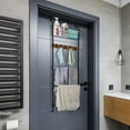thumbnail image 2 of OLOV Bathroom 5-Tier Over The Door Towel Rack, Brown, 2 of 5