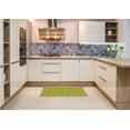 thumbnail image 6 of Ahgly Company Machine Washable Indoor Rectangle Transitional Dark Yellow Green Area Rugs, 7' x 9', 6 of 7