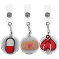 thumbnail image 1 of 3Pcs Portable Badge Holders Reusable ID Card Holders Retractable Badge Buckles Portable Badges, 1 of 9