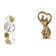 thumbnail image 1 of Espejo de pared,Espejo decorativo nórdico para colgar en la pared,Espejos de pared de metal decorativos para el hogar colgantes de pared,Estatua de pareja,Figura de pareja,arte, 1 of 8