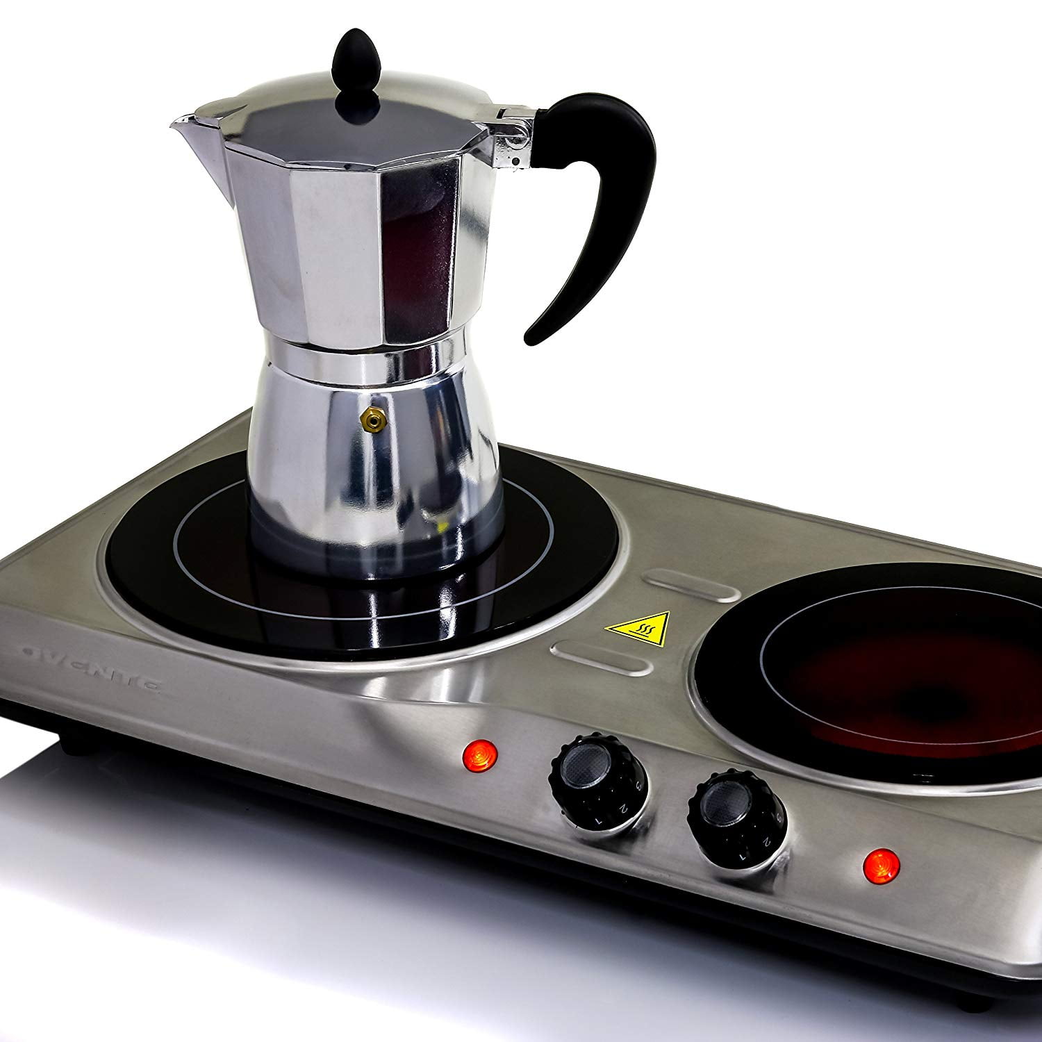 Ovente Countertop Burner Infrared Ceramic Gl Double Plate Ovente Countertop Burner Infrared Ceramic Gl Double Plate Cooktop Indoor And Outdoor Portable Stove 1700 Watts Bgi102