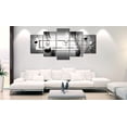 thumbnail image 2 of Tiptophomedecor Glamour Canvas Wall Art - Grey Symmetry - Stretched & Framed Ready To Hang Art, 2 of 4