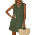 thumbnail image 6 of Sleeveless V Neck Bathing Suit Coverups for Women Summer Swimsuit Bikini Beach Cover Ups Dress, 6 of 7