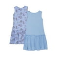 thumbnail image 2 of Disney Frozen 2 Exclusive Elsa Girls Drop Waist Dress, 2-Pack, Sizes 4-12, 2 of 3