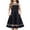 Black, variant on Arshiner Girls Elegant Dresses Sleeveless Round Neck A-line Party Dance Graduation Mesh Dress Size 5-16