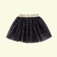 thumbnail image 3 of Scyoekwg Tulle Tutu Skirts for Toddler Girls Toddler Girls Cute Party Dance Solid Color Net Yarn Sequins Stars Tulle Black 13-14 Years, 3 of 4
