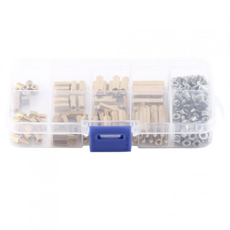 

Hex Threaded Brass Standoffs Screw Nut Assortment Set With Box (Set B)