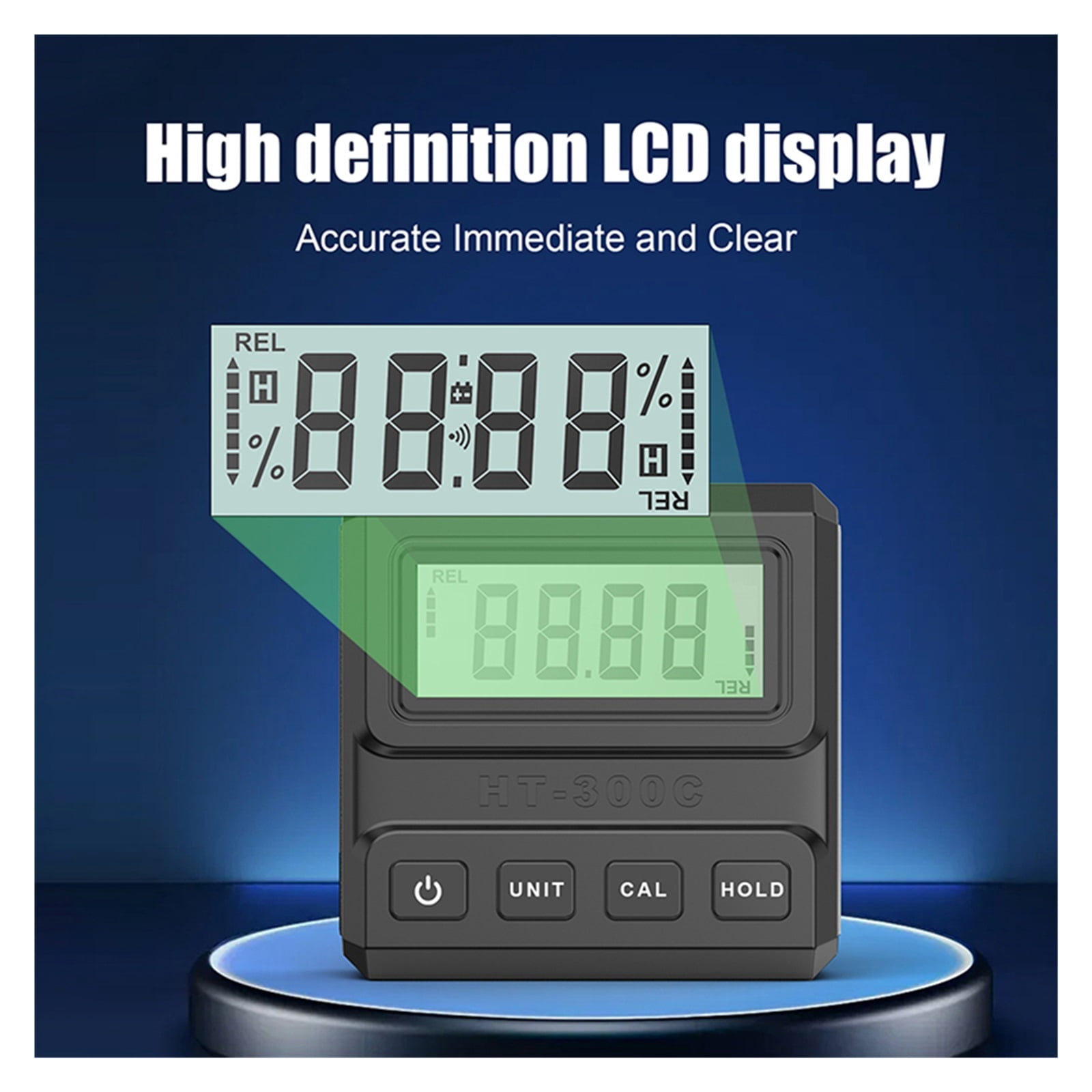 HT-300C Angle Protractor 360 Degree Mini Electronic Digital Protractor Inclinometer Angle Finder ,Water-Proof & Dust Resistant