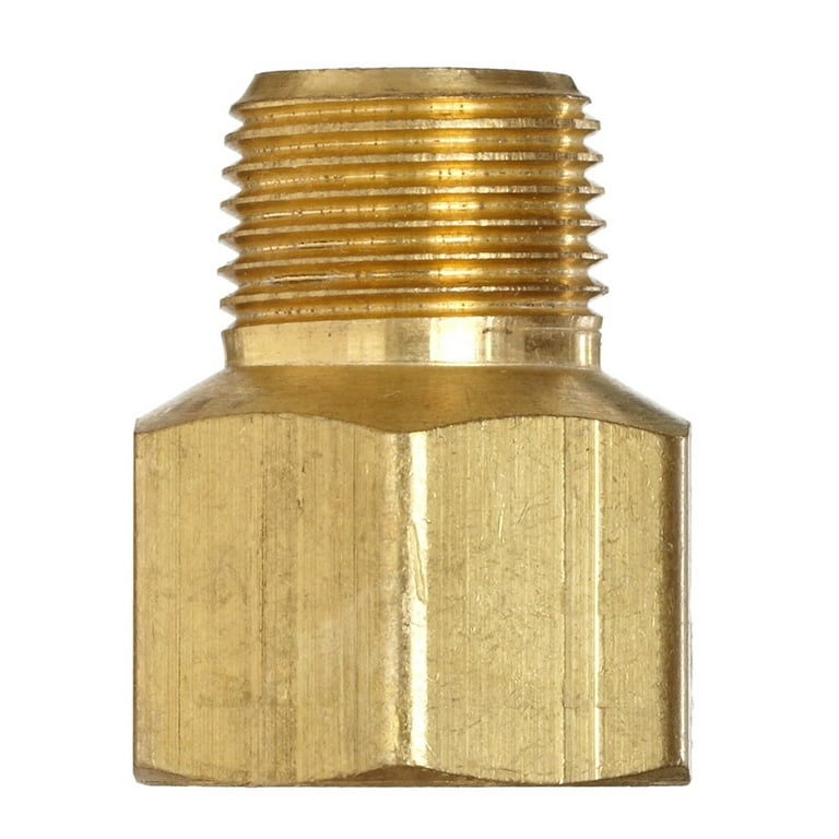 Papaba 3/8 to 1/2 Pipe Adapter,Metal Brass 3/8inch Male to 1/2 inch  Female Pipe Fitting Adapter Screw Connector