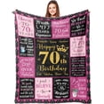 thumbnail image 1 of LHSHID 70th Birthday Gifts for Women Gifts for 70 Year Old Woman 70 Year Old Birthday Gifts for Women Gifts for 70th Birthday Woman Happy 70th Birthday Gifts for Women Blanket 50"x60", 1 of 7