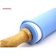 thumbnail image 2 of Silicona Rolling Pin Superficie antiadherente Mango de madera 1,97x15,15 (azul) Afortunado Sencillez, 2 of 4